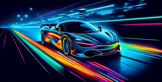 McLaren Neon Canvas Art – Bold Car Design, Contemporary Wall Art, Unique Style