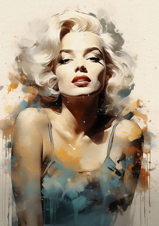 Marilyn Monroe Iconic Canvas Wall Art – Retro Chic Hollywood Fashion Decor