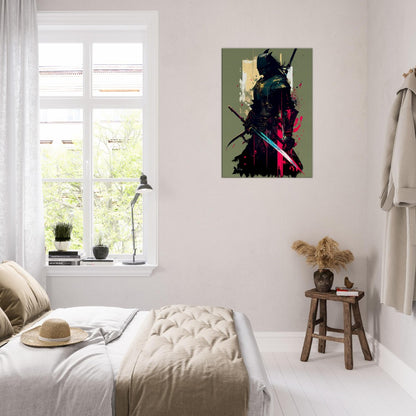 Ronin Samurai Canvas Art: Japanese Warrior with Sword