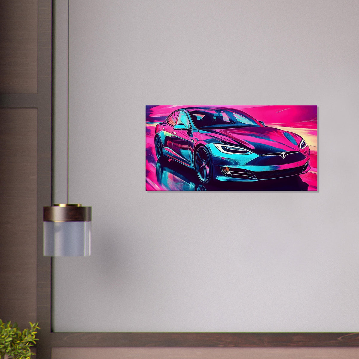2026 Tesla Model S Neon Art – canvas wall art by Endozi Designs, view 19