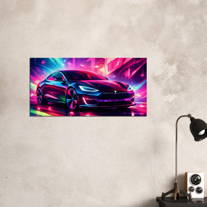 2016 Tesla Model S Canvas Art – canvas wall art by Endozi Designs, view 17