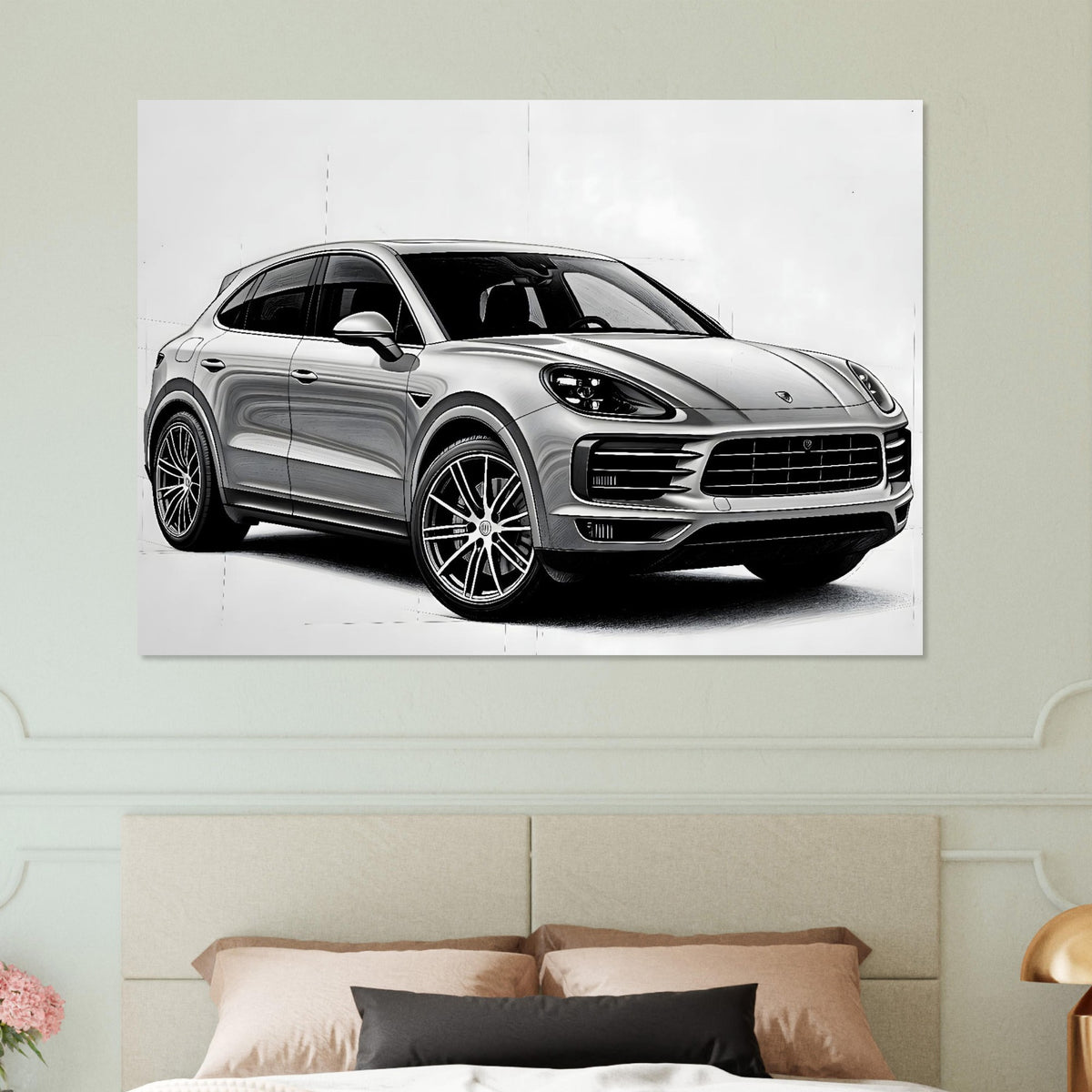 Porsche Cayenne Sketch Poster – poster by Endozi Designs, view 17