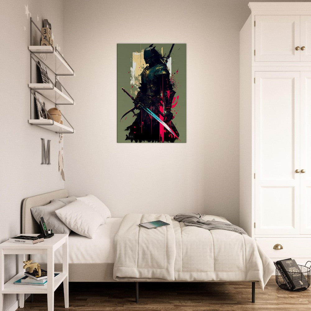 Ronin Samurai Canvas Art: Japanese Warrior with Sword