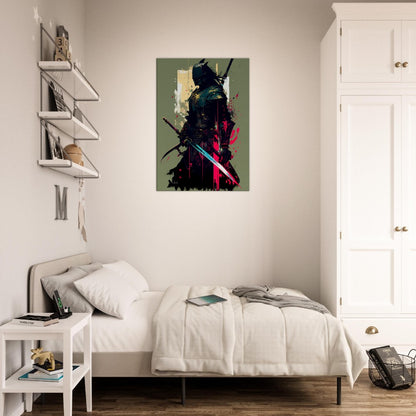 Ronin Samurai Canvas Art: Japanese Warrior with Sword