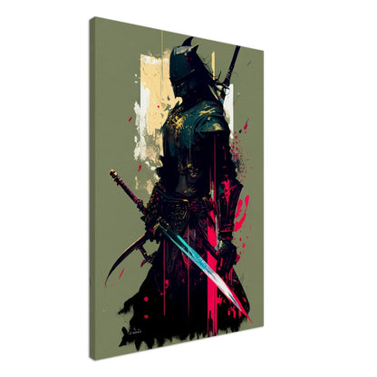 Ronin Samurai Canvas Art: Japanese Warrior with Sword