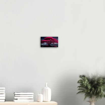 Mount Fuji Cherry Blossom Canvas Art: Serene Japanese Landscape