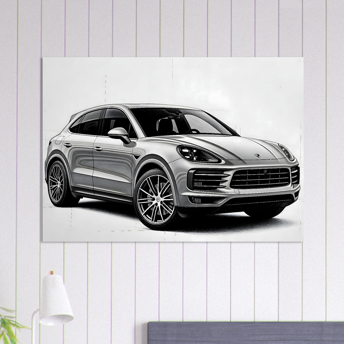 Porsche Cayenne Sketch Poster – poster by Endozi Designs, view 6