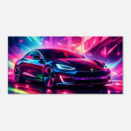 2016 Tesla Model S Canvas Art – canvas wall art by Endozi Designs, view 3