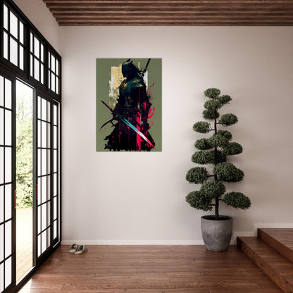 Ronin Samurai Canvas Art: Japanese Warrior with Sword