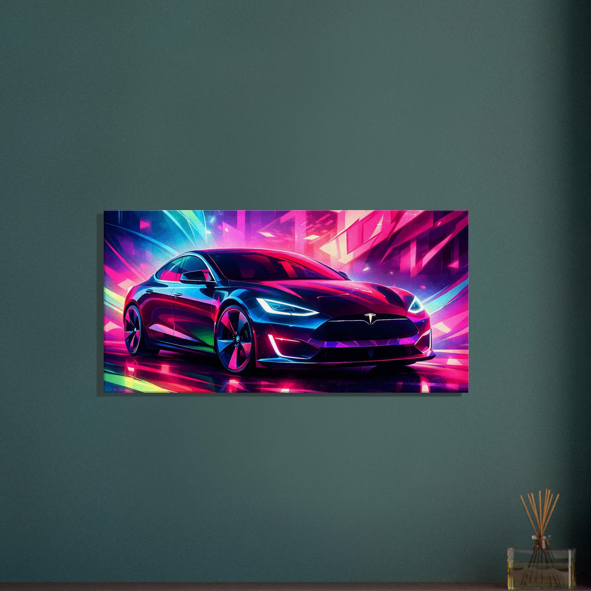 2016 Tesla Model S Canvas Art – canvas wall art by Endozi Designs, view 19