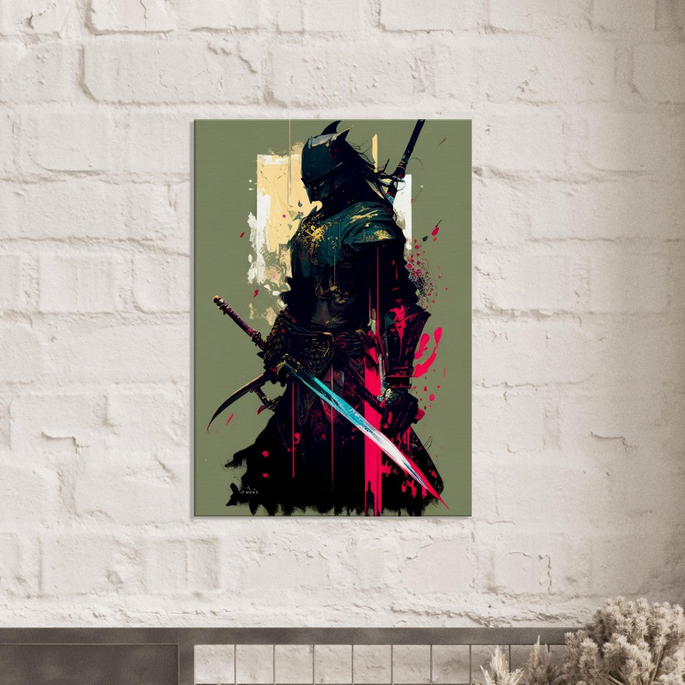 Ronin Samurai Canvas Art: Japanese Warrior with Sword