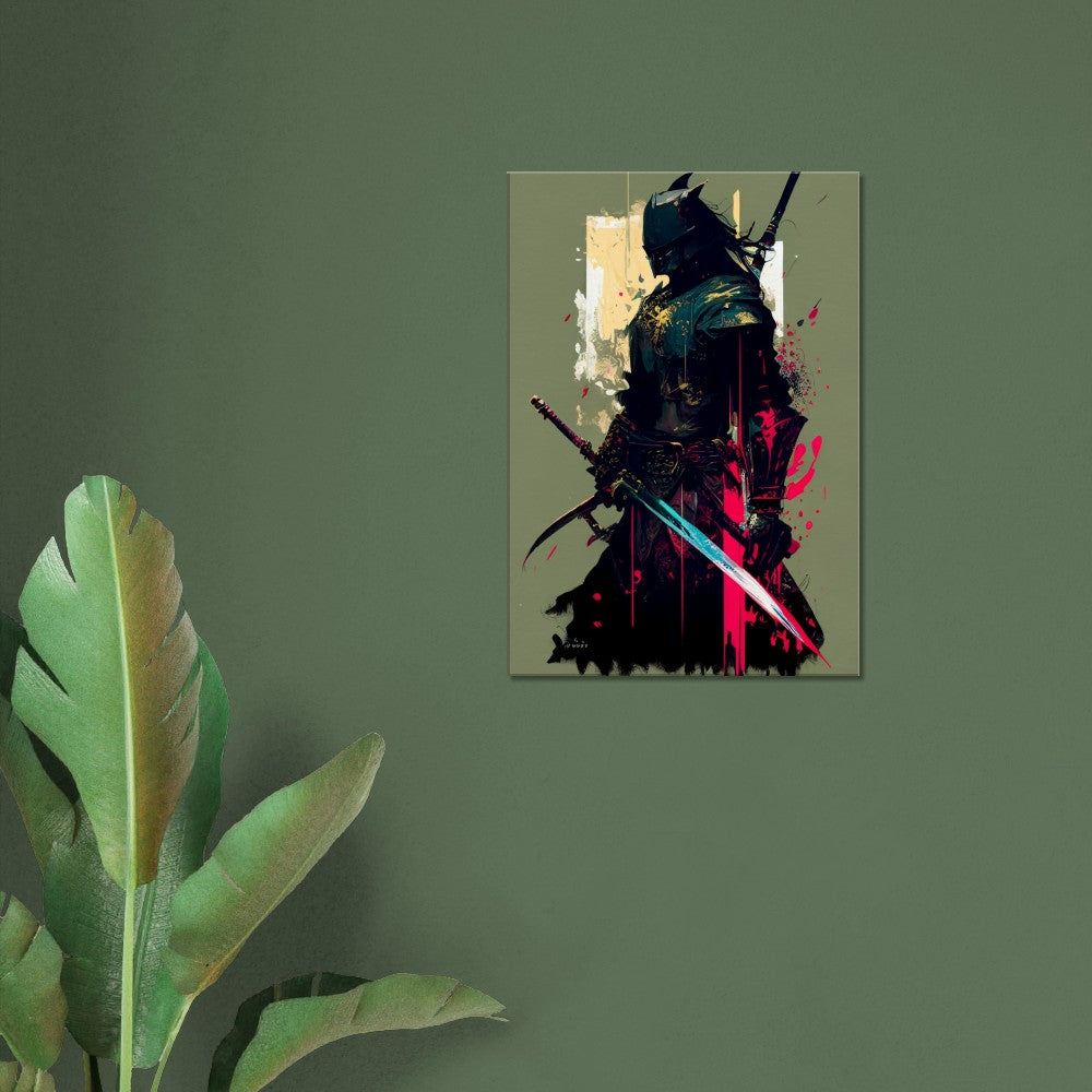 Ronin Samurai Canvas Art: Japanese Warrior with Sword