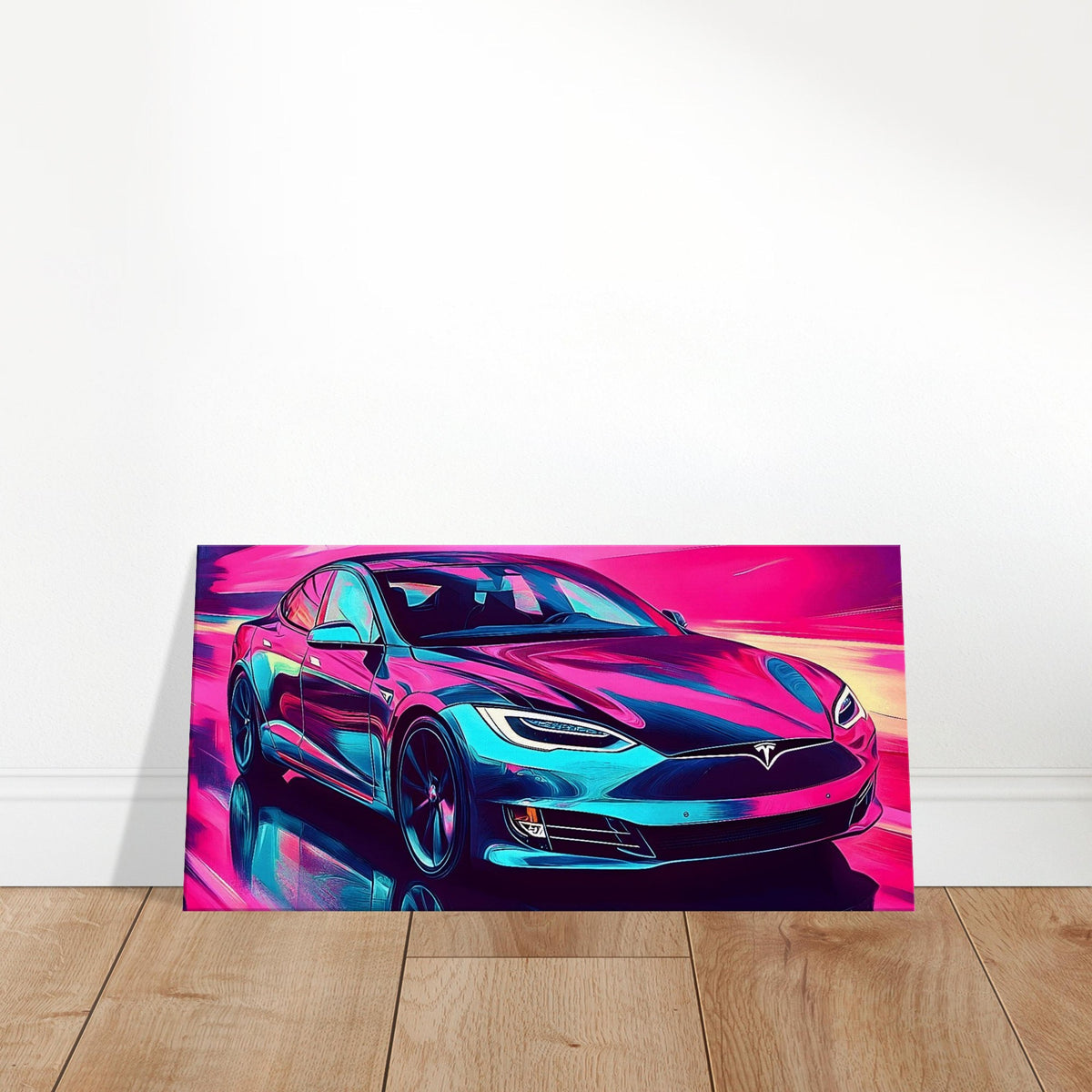 2026 Tesla Model S Neon Art – canvas wall art by Endozi Designs, view 14
