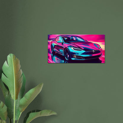 2026 Tesla Model S Neon Art – canvas wall art by Endozi Designs, view 11