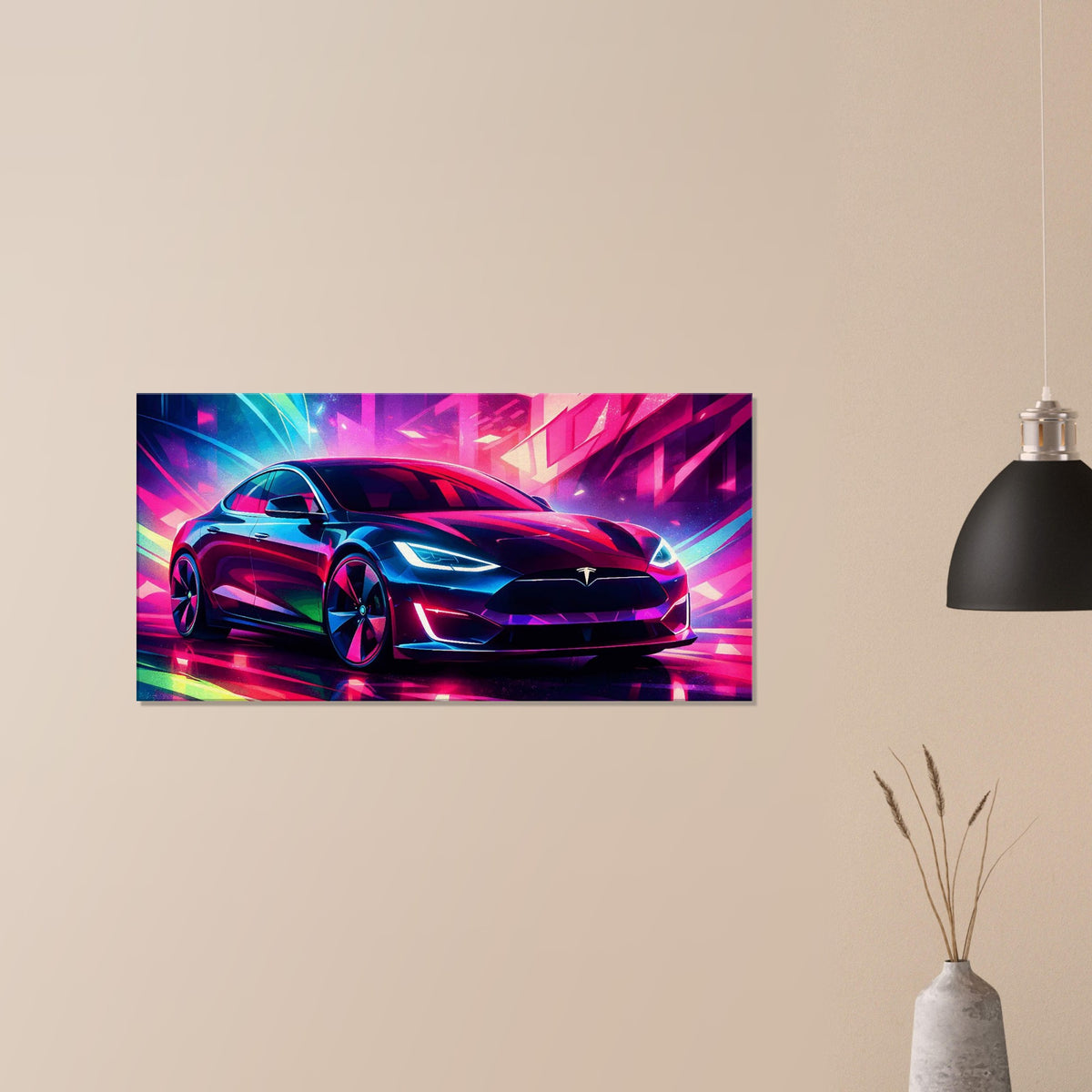 2016 Tesla Model S Canvas Art – canvas wall art by Endozi Designs, view 11