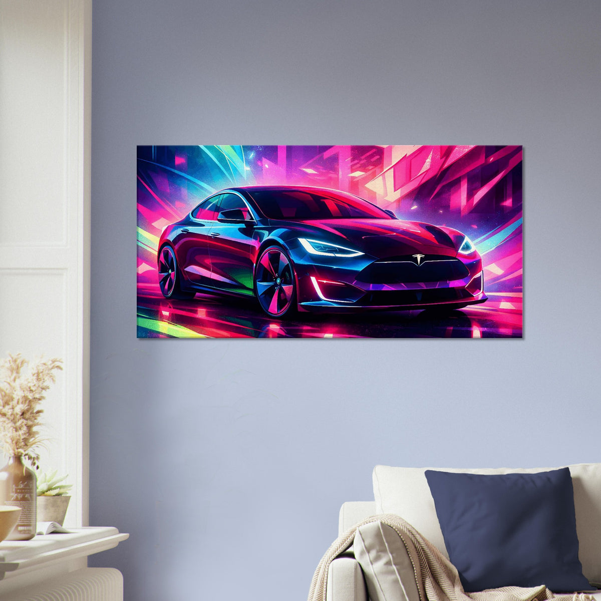 2016 Tesla Model S Canvas Art – canvas wall art by Endozi Designs, view 18