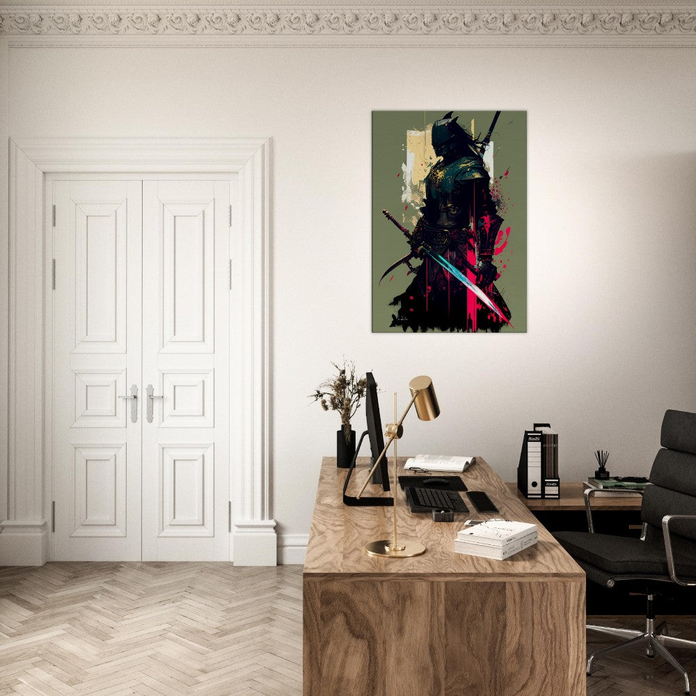 Ronin Samurai Canvas Art: Japanese Warrior with Sword