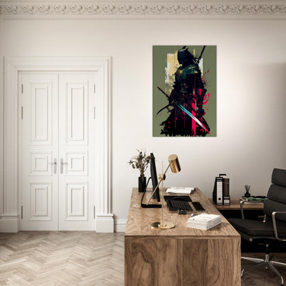 Ronin Samurai Canvas Art: Japanese Warrior with Sword