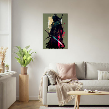 Ronin Samurai Canvas Art: Japanese Warrior with Sword