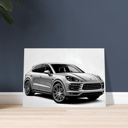 Porsche Cayenne Sketch Poster – poster by Endozi Designs, view 8