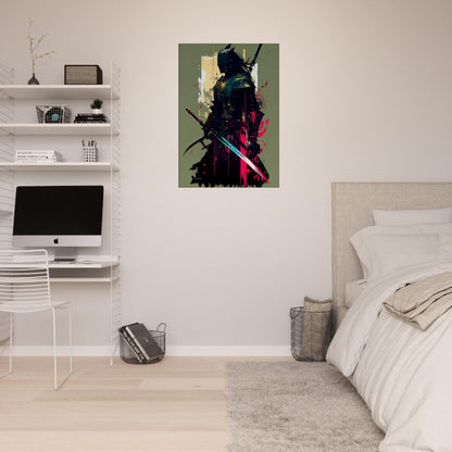 Ronin Samurai Canvas Art: Japanese Warrior with Sword