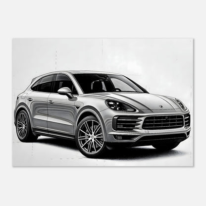 Porsche Cayenne Sketch Poster – poster by Endozi Designs, view 5