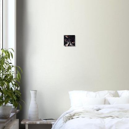 Ink Splatter Canvas Art: Abstract Marble Motif, Photorealistic Visuals
