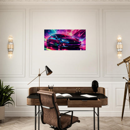 2016 Tesla Model S Canvas Art – canvas wall art by Endozi Designs, view 6