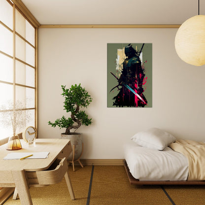 Ronin Samurai Canvas Art: Japanese Warrior with Sword