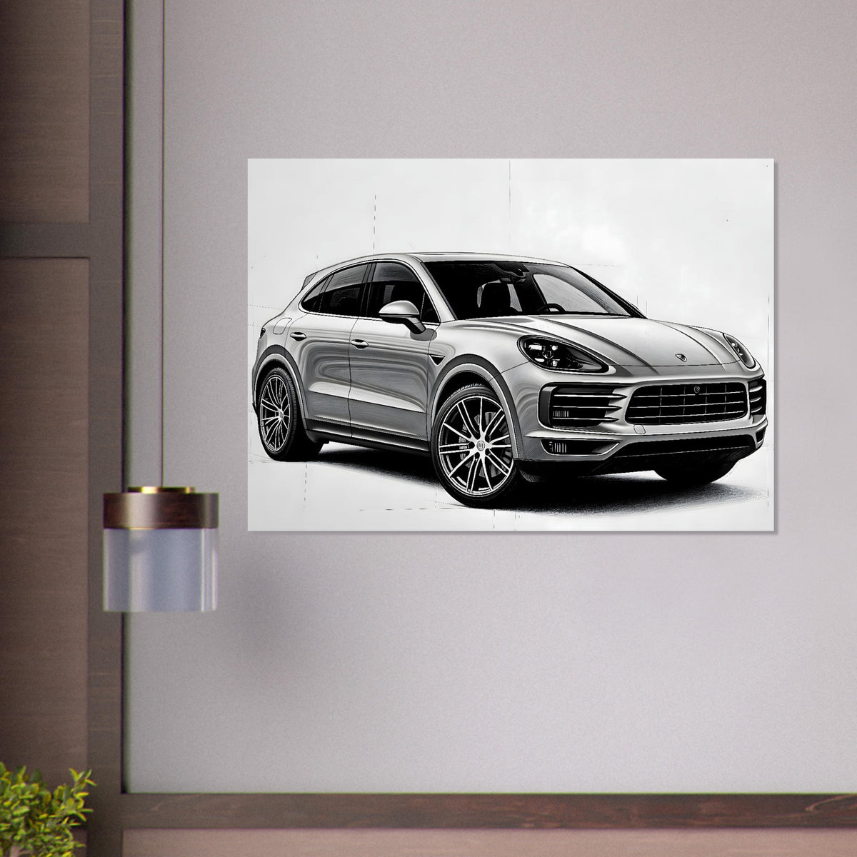 Porsche Cayenne Sketch Poster – poster by Endozi Designs, view 10