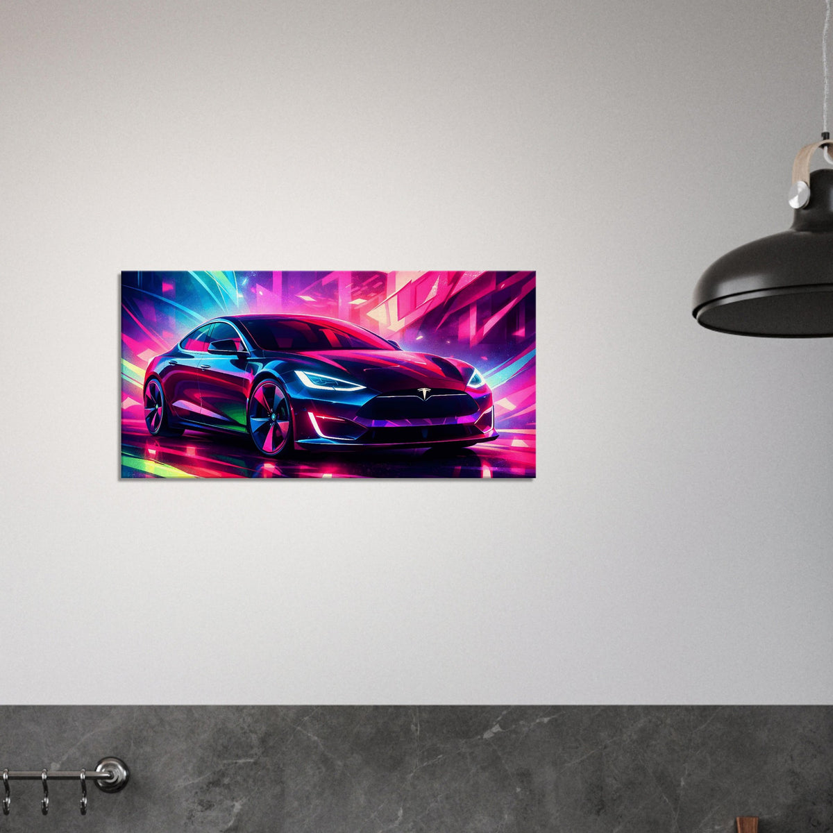 2016 Tesla Model S Canvas Art – canvas wall art by Endozi Designs, view 14