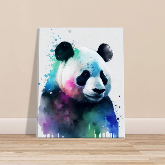 Watercolor Panda Canvas Art – canvas wall art by Endozi Designs, view 1