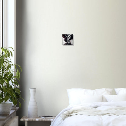 Artisanal Photorealistic Canvas Artwork, Abstract Ink Eruption, Marble Fusion, Impeccable Detail - Distinctive Home Adornment
